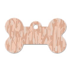 Pink Pattern Dog Tag Bone (two Sides) by Valentinaart