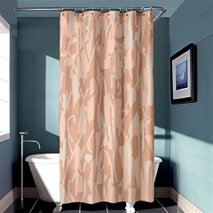 Pink Pattern Shower Curtain 36  X 72  (stall)  by Valentinaart