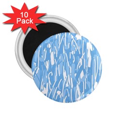 Blue Pattern 2 25  Magnets (10 Pack)  by Valentinaart