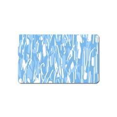 Blue Pattern Magnet (name Card) by Valentinaart