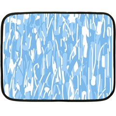 Blue Pattern Double Sided Fleece Blanket (mini)  by Valentinaart