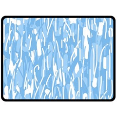 Blue Pattern Fleece Blanket (large) 