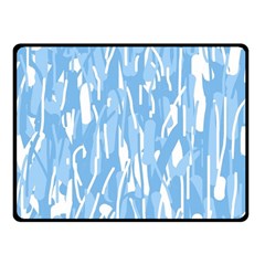 Blue Pattern Fleece Blanket (small)