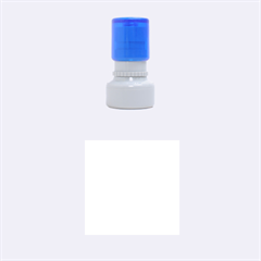 Blue Pattern Rubber Round Stamps (small)