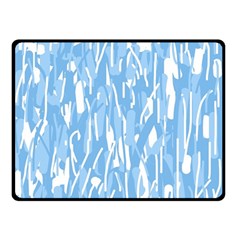 Blue Pattern Double Sided Fleece Blanket (small)  by Valentinaart