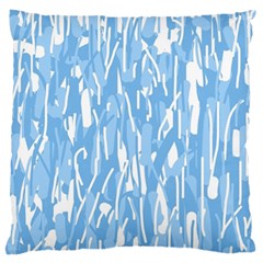 Blue Pattern Standard Flano Cushion Case (one Side) by Valentinaart