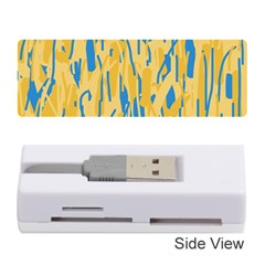 Yellow And Blue Pattern Memory Card Reader (stick) 