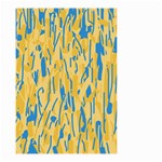 Yellow and blue pattern Small Garden Flag (Two Sides) Front