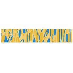 Yellow And Blue Pattern Flano Scarf (large) by Valentinaart