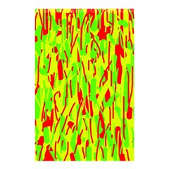 Green And Red Pattern Shower Curtain 48  X 72  (small)  by Valentinaart