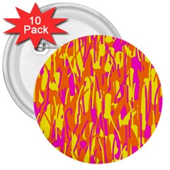 Pink And Yellow Pattern 3  Buttons (10 Pack)  by Valentinaart