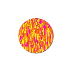 Pink And Yellow Pattern Golf Ball Marker (4 Pack) by Valentinaart