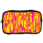 Pink and yellow pattern Toiletries Bags 2-Side Back