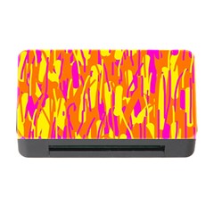 Pink And Yellow Pattern Memory Card Reader With Cf