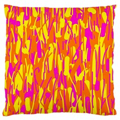 Pink And Yellow Pattern Standard Flano Cushion Case (one Side) by Valentinaart