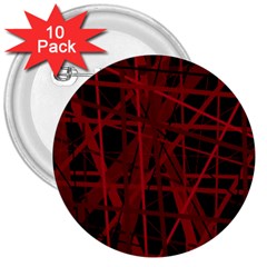 Black And Red Pattern 3  Buttons (10 Pack)  by Valentinaart