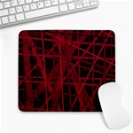 Black and red pattern Large Mousepads Front