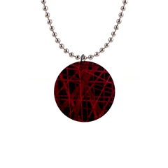 Black And Red Pattern Button Necklaces by Valentinaart