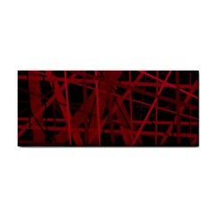 Black And Red Pattern Hand Towel