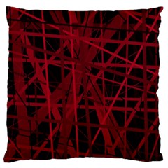 Black And Red Pattern Standard Flano Cushion Case (one Side)