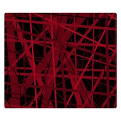 Black And Red Pattern Double Sided Flano Blanket (small) 