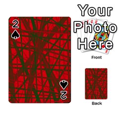 Red Pattern Playing Cards 54 Designs 