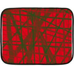 Red Pattern Fleece Blanket (mini)