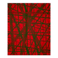 Red Pattern Shower Curtain 60  X 72  (medium)  by Valentinaart