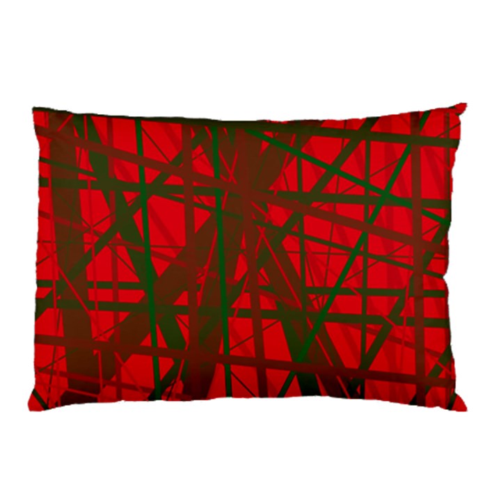 Red pattern Pillow Case (Two Sides)