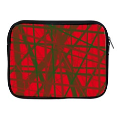 Red Pattern Apple Ipad 2/3/4 Zipper Cases by Valentinaart