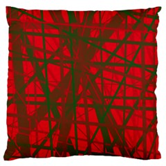 Red Pattern Standard Flano Cushion Case (one Side) by Valentinaart