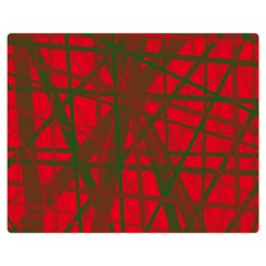 Red Pattern Double Sided Flano Blanket (medium) 