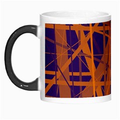 Blue and orange pattern Morph Mugs