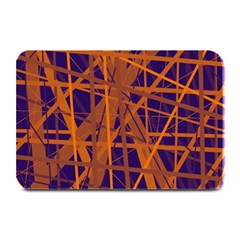 Blue and orange pattern Plate Mats