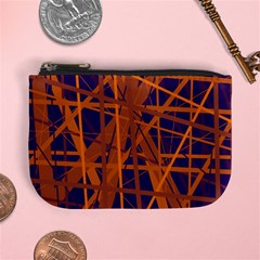 Blue and orange pattern Mini Coin Purses