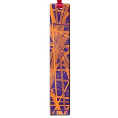 Blue and orange pattern Large Book Marks