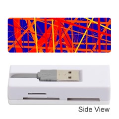 Orange And Blue Pattern Memory Card Reader (stick) 