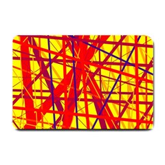 Yellow And Orange Pattern Small Doormat 