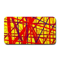 Yellow And Orange Pattern Medium Bar Mats