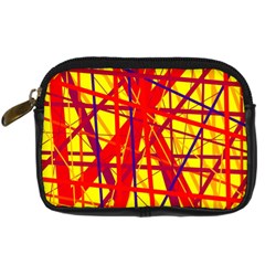 Yellow And Orange Pattern Digital Camera Cases