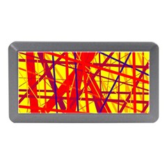 Yellow And Orange Pattern Memory Card Reader (mini)