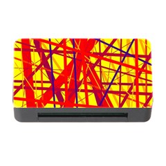 Yellow And Orange Pattern Memory Card Reader With Cf