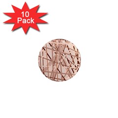 Brown Pattern 1  Mini Magnet (10 Pack)  by Valentinaart