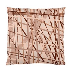 Brown Pattern Standard Cushion Case (two Sides) by Valentinaart