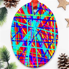 Colorful Pattern Ornament (oval)  by Valentinaart