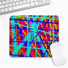 Colorful Pattern Large Mousepads by Valentinaart