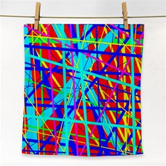 Colorful Pattern Face Towel by Valentinaart