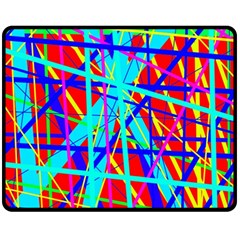 Colorful Pattern Fleece Blanket (medium) 