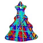 Colorful pattern Christmas Tree Ornament (2 Sides) Front