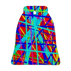 Colorful Pattern Bell Ornament (2 Sides)